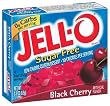 Jell-O Sugar-Free Gelatin Dessert, Black Cherry, 0.3-Ounce Boxes (Pack of 24)