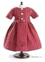 Vintage Afternoon Wool Doll Dress Fits 18" American Girl Dolls, Birthday Gift