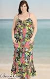 Beach Belle Tropical Tango Plus Size Maxi Dress Cover Up - Plus Size Swimwear Plus Size Swimsuits