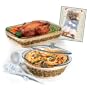 Anchor Hocking 9 Piece Expressions Bakeware with Rattan Basket