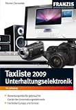 Taxliste 2009 Unterhaltungselektronik