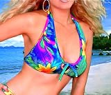 Hawaiian Molokai Halter Trikini Swimsuit Bra Top