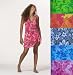 Lightweight Hawaiian Print Mesh Sarong Dress/Cover Up in 5 Tropical Colors Sizes S-XL