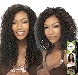 BEACH CURL 4PCS - Shake N Go Freetress Equal Synthetic Hair Double Weave Extensions #1B
