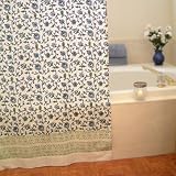 51viiqJDKLL. SL160  Moonlit Taj ~ Decorative Turquoise Indian Print Shower Curtain 72x72