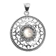 Silver Marcasite Pendants, Size: 34mm