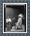 Historic Print (L): [Piegan Indian, Mountain Chief, having his voice recorded by ethnologist Frances Densmor