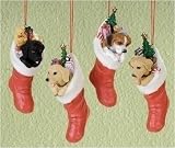 Pack of 16 Pet Keepsakes Head Bobbing Puppy Dog Christmas Ornaments 4