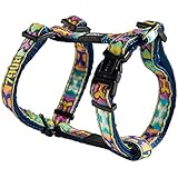 Rogz Jellybean Adjustable Dog H-Harness, Small, Pop Art