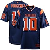 Virginia Cavaliers Youth #10 Navy Blue Rivalry Football Jersey