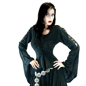 Mieder Bluse, Top, reine Viskose, Gr. 36-42 Schwarz