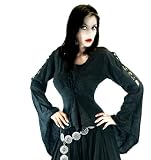 Mieder Bluse, Top, reine Viskose, Gr. Freesize Schwarz 3085