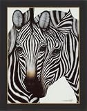 Zebras Decorative Art Poster Print by Dexter Griffin, 12x15