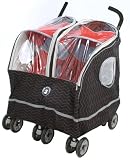 Warm as a Lamb Twin Stroller Cover Black