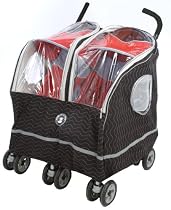 Warm as a Lamb Twin Stroller Cover Black