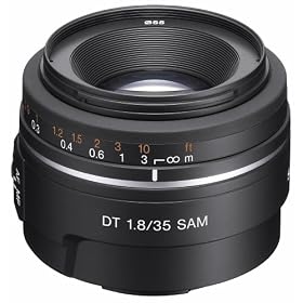 Sony Alpha SAL35F18 A-mount Wide Angle Lens (Black)
