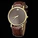 Geneva Fashion Unisex Womens Mens Minimalist Leather Wrist Watch