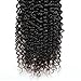 Allove Hair 6a 3bundles-pack Unprocessed Virgin Brazilian Kinkys Curly Hair Bundles Human Hair Extensions Weave 300g Natural Black