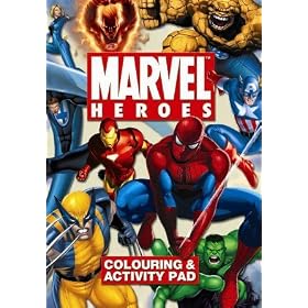 Colour and Activity Pad - Marvel Heroes MTGL - 646MVAP