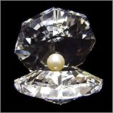 Crystal World Large Pearl Oyster