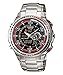 Casio Men's EFA121D-1AV Silver Stainless-Steel Quartz Watch with Black Dial