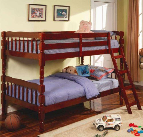 Coaster Corinth Twin Bunk - Cherry