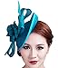 Cocktail Pillbox Hat Fascinator Hair Clip Bridal Headwear for Women