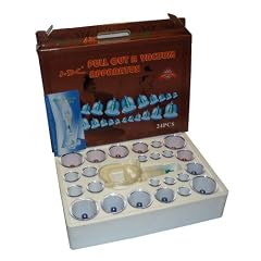 SCHR�PFEN SET - VAKUUM MASSAGE (CUPPING SET) MIT 24 SCHR�PFEN GL�SER * M-016
