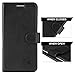 Galaxy S6 Edge Plus Case, SHIELDON Genuine Leather Wallet Case, Premium Flip Book Case Cover w/ Stand & Credit Card Slots [Magnetic Flap] for Samsung Galaxy S6 Edge Plus, Black