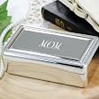 Cathy's Concepts "Mom" Beaded Silver Jewelry Box