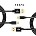 JWI 2x Type C(USB-C) to USB Braided Cable Reversible Connector for MacBook 12inch 2015,Lenovo ZUK Z1,MI 4C,Nokia N1, Nexus5x/6P (Black-Gold-USB)