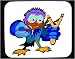 Decorated Mouse Pad with hooligan, slingshot, cartoon, bird, animal