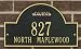 Baltimore Ravens Black and Gold Personalized Address Plaque