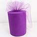OurWarm 6 Inch x 100 Yards (300FT) Tulle Roll Spool Purple