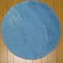 Flokati Faux Fur Rugs 6' Round (BLUE)