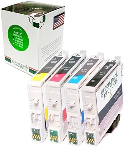 Green Park Products Remanufactured Ink Cartridge Replacement for EPSON T126 (T126120) (Black, Cyan, Magenta, Yellow, 4-Pack)