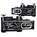 Anzo USA 111007 Crystal With Halo Black Headlight Assembly - (Sold in Pairs)