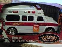 Fun Rise Monster Garage Motorized Pop 'A' Wheelie Ambulance