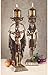 Egyptian Attendants to the Gods Sculptural Candleholders (Set of Two)