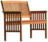 Chichester Eucalyptus Wood Outdoor 2 Seater Bench with FSC Certified