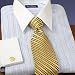 Dobby Stripe White Collar French Shirt