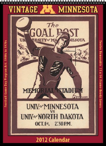 Minnesota Golden Gophers 2012 Vintage Football Calendar