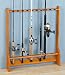 10 - rod Wall or Floor Fishing Rod Rack