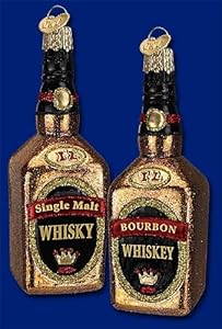 #!Cheap WHISKEY BOTTLES Bourbon Ornament Old World Christmas