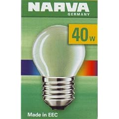 100x NARVA Kugellampe AT / 40W / 230 V / E27 / klar