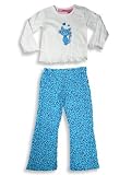 Just a Girl - Toddler Girls Long Sleeved Pant Set, Ivory, Turquoise