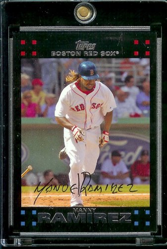 2007 Topps #315 Manny Ramirez Boston Red Sox Baseball Card - Mint Condition - Shipped in Protective Display Case!