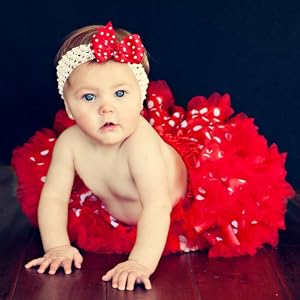 Red with White Polka Dot Extra Fluffy Tutu - 3-Pc Set