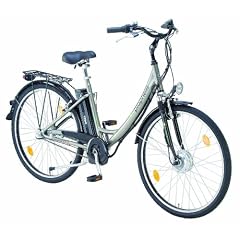 Prophete Damen Alu-City-Elektrofahrrad, 3 Gang, titansilber, Rahmenh�he: 50 cm, Reifengr��e: 28 Zoll (71,1 cm), 2310