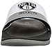adidas Men's Adilette Team, White/Core Black/Solid Grey, 9